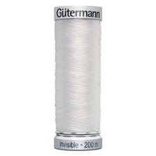 Invisible Gutermann Thread, Col 1001, 200m spool, clear