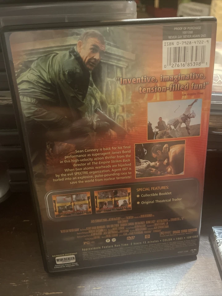 Never Say Never Again (DVD, 2000) Foto 2 de 2