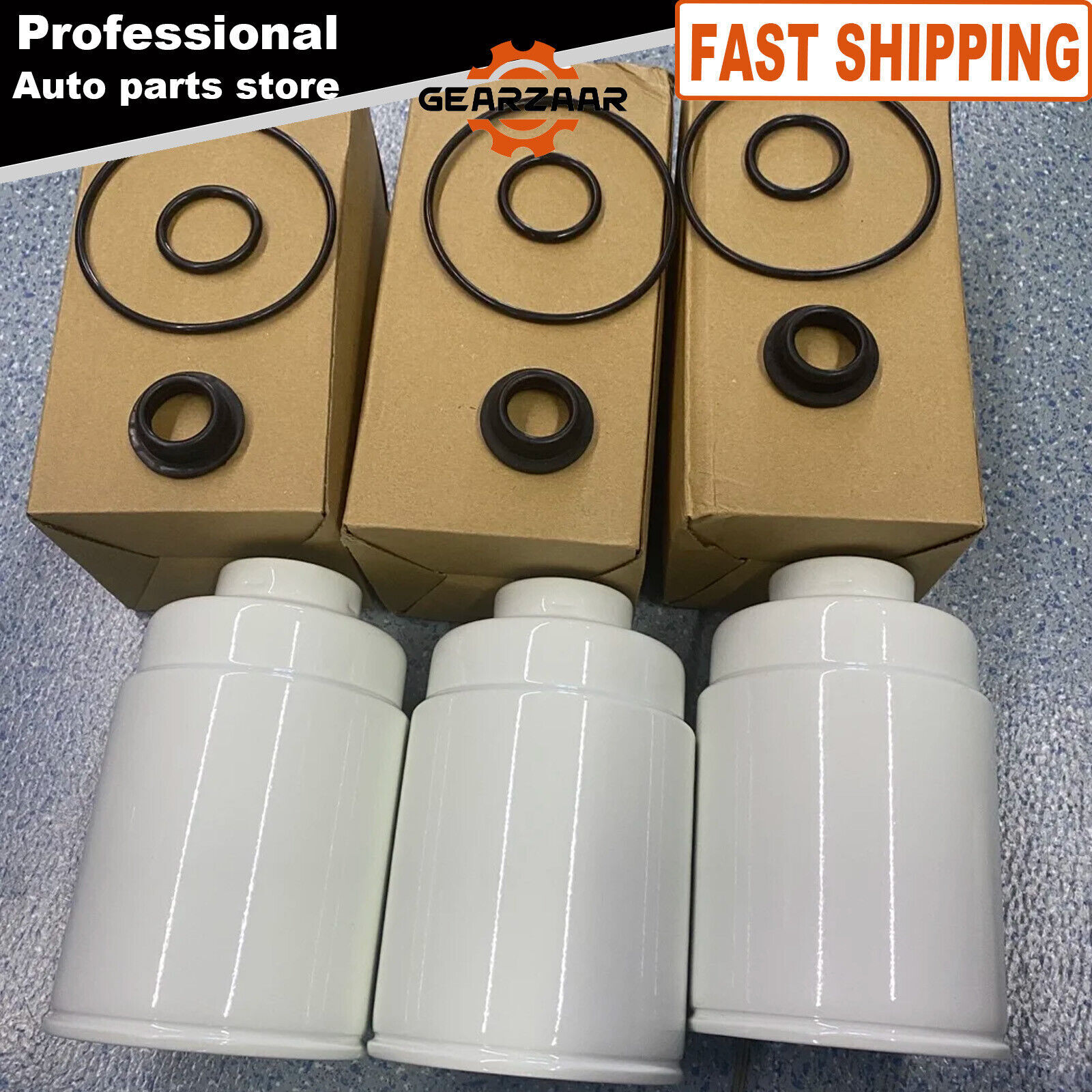 3PCS Replace AC Delco 6.6L Duramax Diesel Engine Fuel Filter Silverado