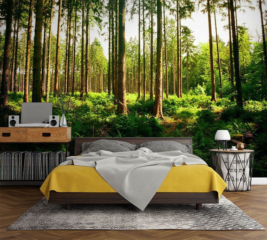 Grass Forest 3D Wall Mural Australia Removable Wallpaper Murals eBay