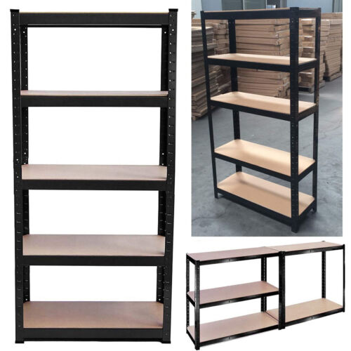 Garage Shelving Storage 5-Tier Plastic Ventilated Heavy Duty Adjustable Shelves