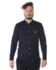 Kenzo Shirt TIGER Cotton Man Blue 1LB5CH200 78 Sz.42 MAKE OFFER