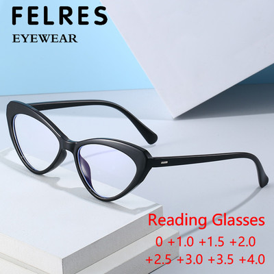 Fashion Cat Eye Anti Blue Light Reading Glasses For Women Presbyopic Readers New