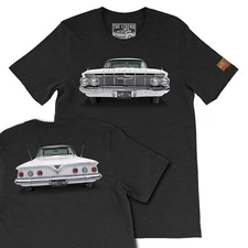 1961 White Chevy Impala  The Legend Classic Car, Men's Gift T-shirts
