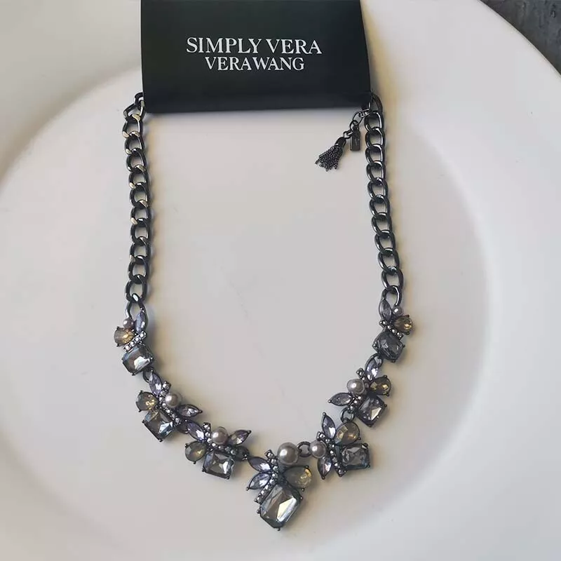 New 16 Simply Vera Vera Wang Floral Collar Necklace Gift Fashion Women  Jewelry