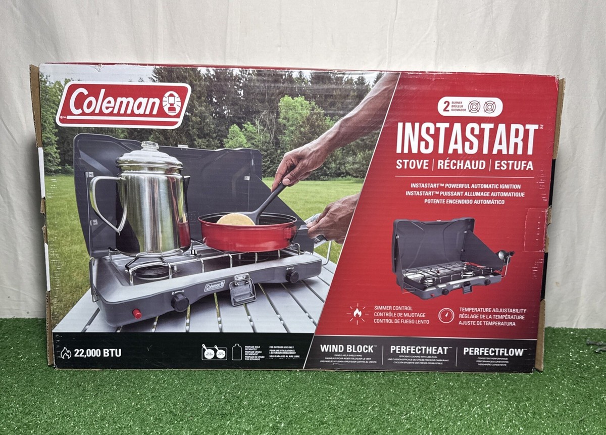 Coleman 22000 BTU Burner Propane Gas Camping Stove for sale