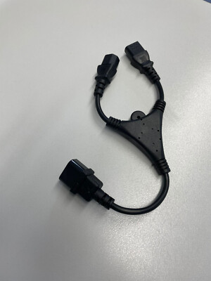 Y-Kaltgeräte-Netzanschlusskabel Netzkabel / 0,3m / y Splitter / C13 C14 / IEC320