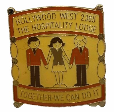 Hollywood Florida Elks Lodge 2365 Benevolent Protective Order Enamel Hat Pin