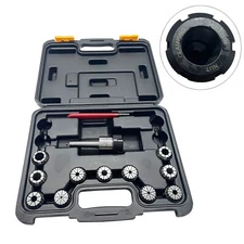 Precision MT2 Shank With 11 Pcs ER32 Collet Chucks Collets Set Workholding