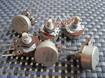6x POTI POTENTIOMETER 22K OHM LOG Mono Adjustable RESISTOR with 4mm AXIS K12
