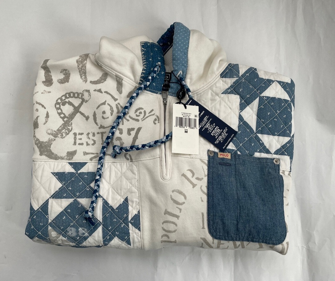 Polo Ralph Lauren Men's Vintage Fit Patchwork Fleece Hoodie | eBay