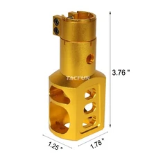 GOLD Recoil Reducer Clamp On Muzzle Brake for Mossberg 500 500A 12GA