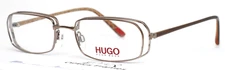 HUGO BOSS HG15573 BR Brown Womens Rectangle Full Rim Eyeglasses 52-18-140 B:30