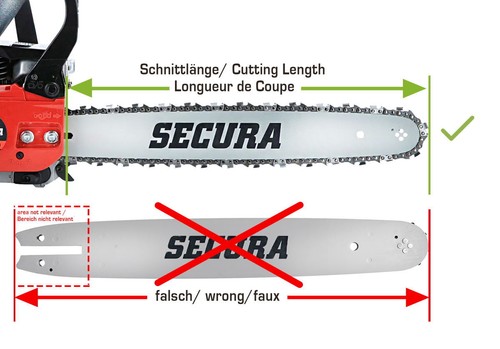 2 Hartmetall Sägeketten passend für Einhell MKS 38/45 | 45cm 3/8LP 62TG 1,3mm - Bild 2 von 3