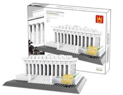 Wange Original Authentic Lincoln Memorial  Building Block Set 979 pcs  4216