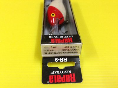 Rapala Deep Runner Risto Rap RR-9 RH, Red Head Color Lure, NIB. | eBay