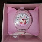 Hello Kitty Kids Led Flash Light Glowing Cartoon Wristwatch New With Box