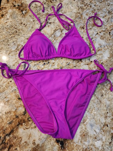 Joe Boxer Pink 2 Piece Bikini Women's Size XL Bottom L Top