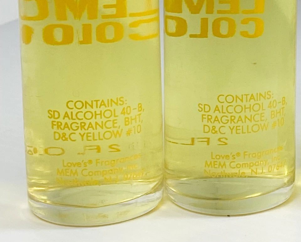 (2) Colonia Love's Fresh Lemon cada 2 oz por MEM **RARA DE COLECCIÓN** LEER POR FAVOR Foto 4 de 4