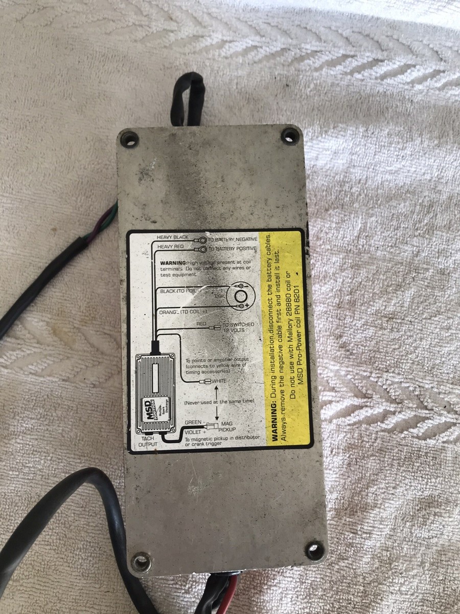 MSD IGNITION BOX MULTIPLE SPARK DISCHARGE 6200 6A Seial MSD IGNITION BOX MULTIPLE SPARK DISCHARGE 6200 6A Seial