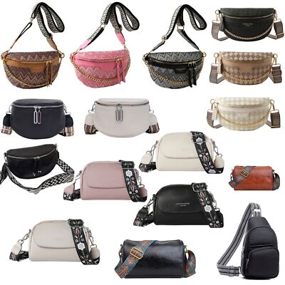 Kleine Bauchtasche Handtasche Damen Umhängetasche Crossbody Bag Brusttasche