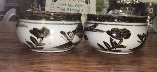Vintage “Otagiri Style” Beautifully Crafted Soup Mugs Set