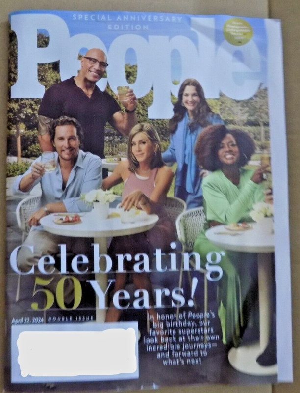 CELEBRATING 50 YEARS!  SPECIAL ANNIVERSARY EDITION - PEOPLE MAGAZINE WITH PUZZLE