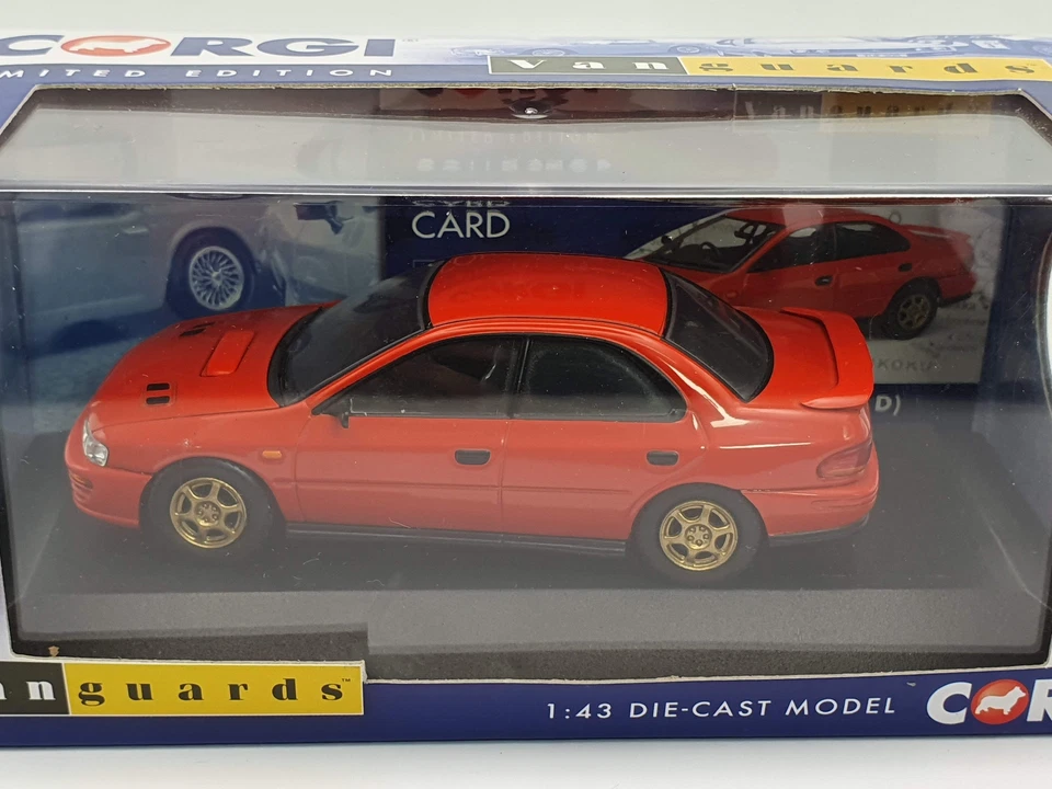Subaru Impreza Turbo COrgi 1/43 Rosso - Immagine 2 di 3