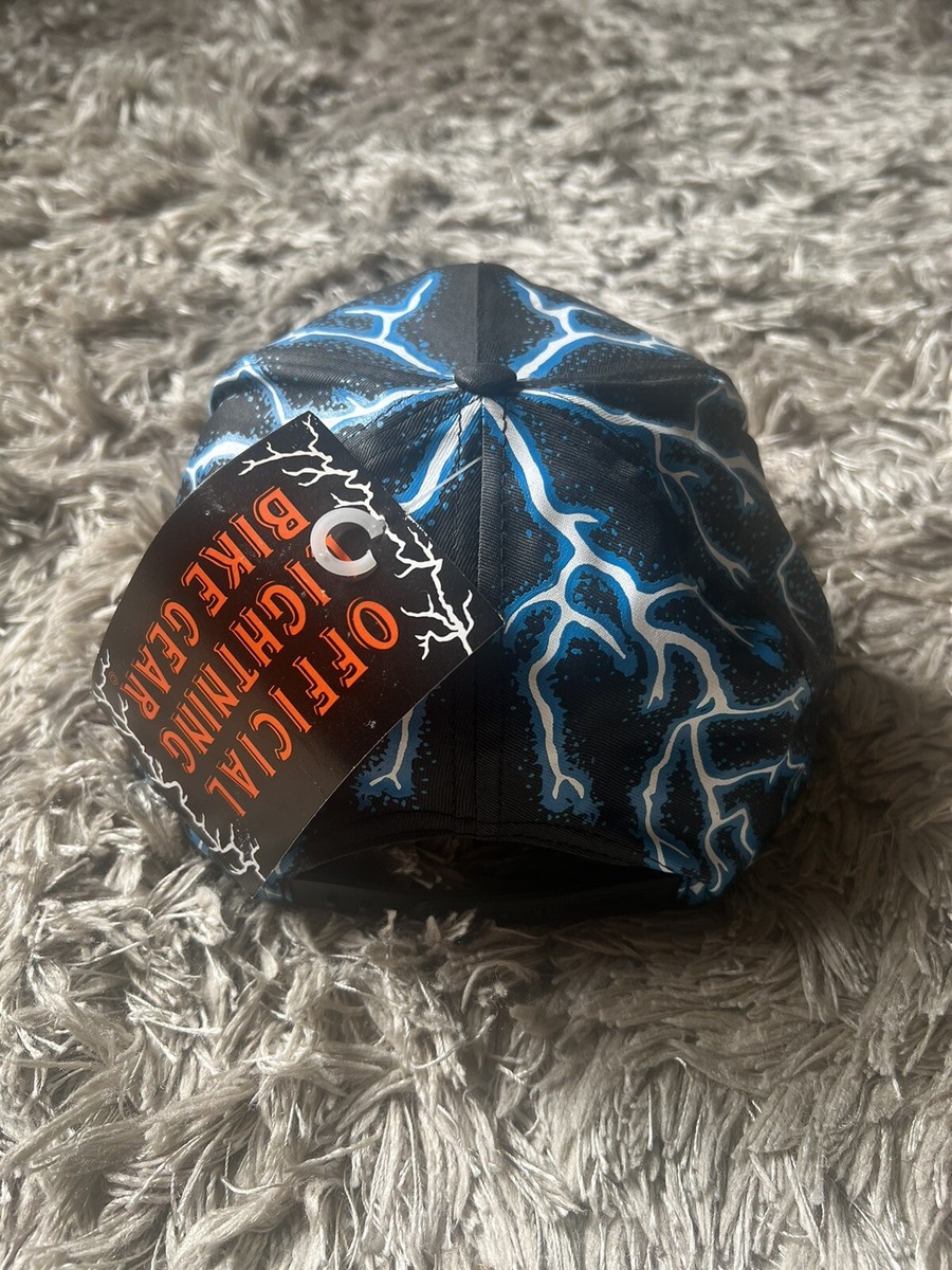 Harley Davidson Vintage Lightning Gold Glitter Aop Hat NOS