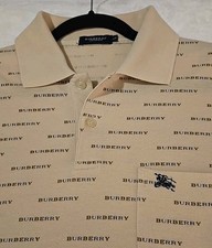 VTG BURBERRY Mens Polo Shirt Size M short sleeve RARE 