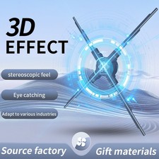 3D Hologram Fan 640 LED Brightness WiFi App Control For Exhibition RCUD JKCX