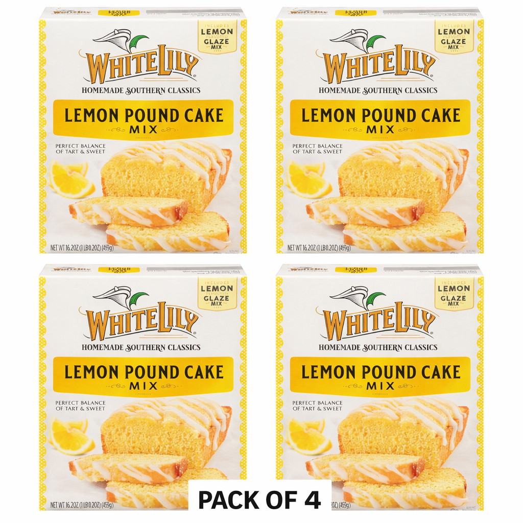 (Paquete de 4) Mezcla para pasteles de limón, 16,2 OZ