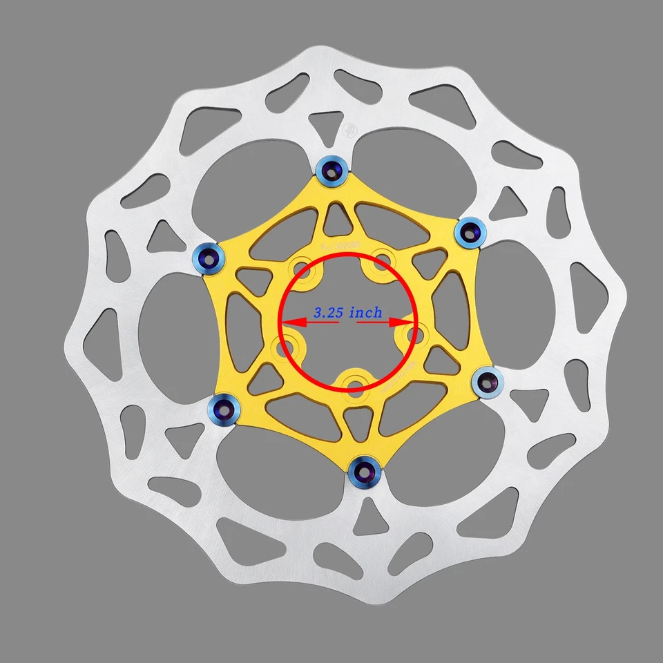 Золотистые большие передние тормозные диски 13,5 дюйма подходят для Harley 2023-later CVO Road Glide FLHXSE - Изображение 2 из 4