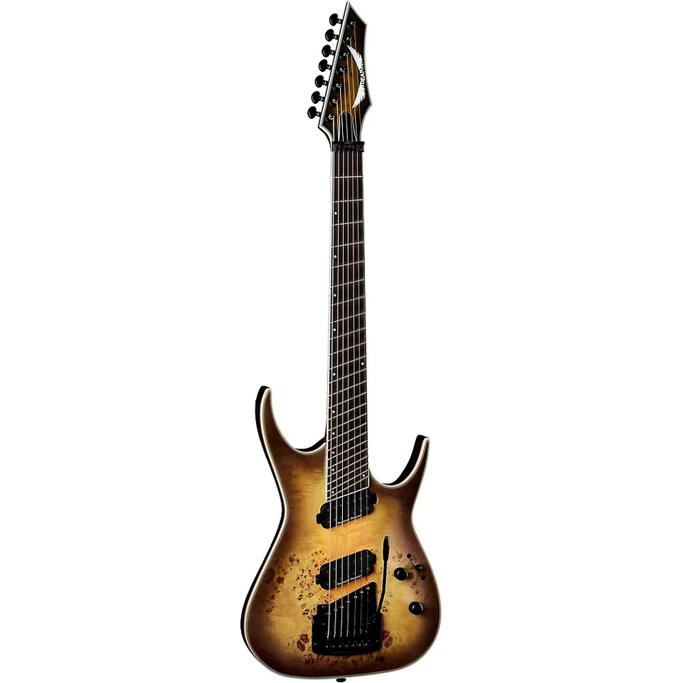 Dean Exile 7 Cuerdas Multi Escala con Guitarra Kahler Satinado Natural Negro Ráfaga Foto 3 de 4