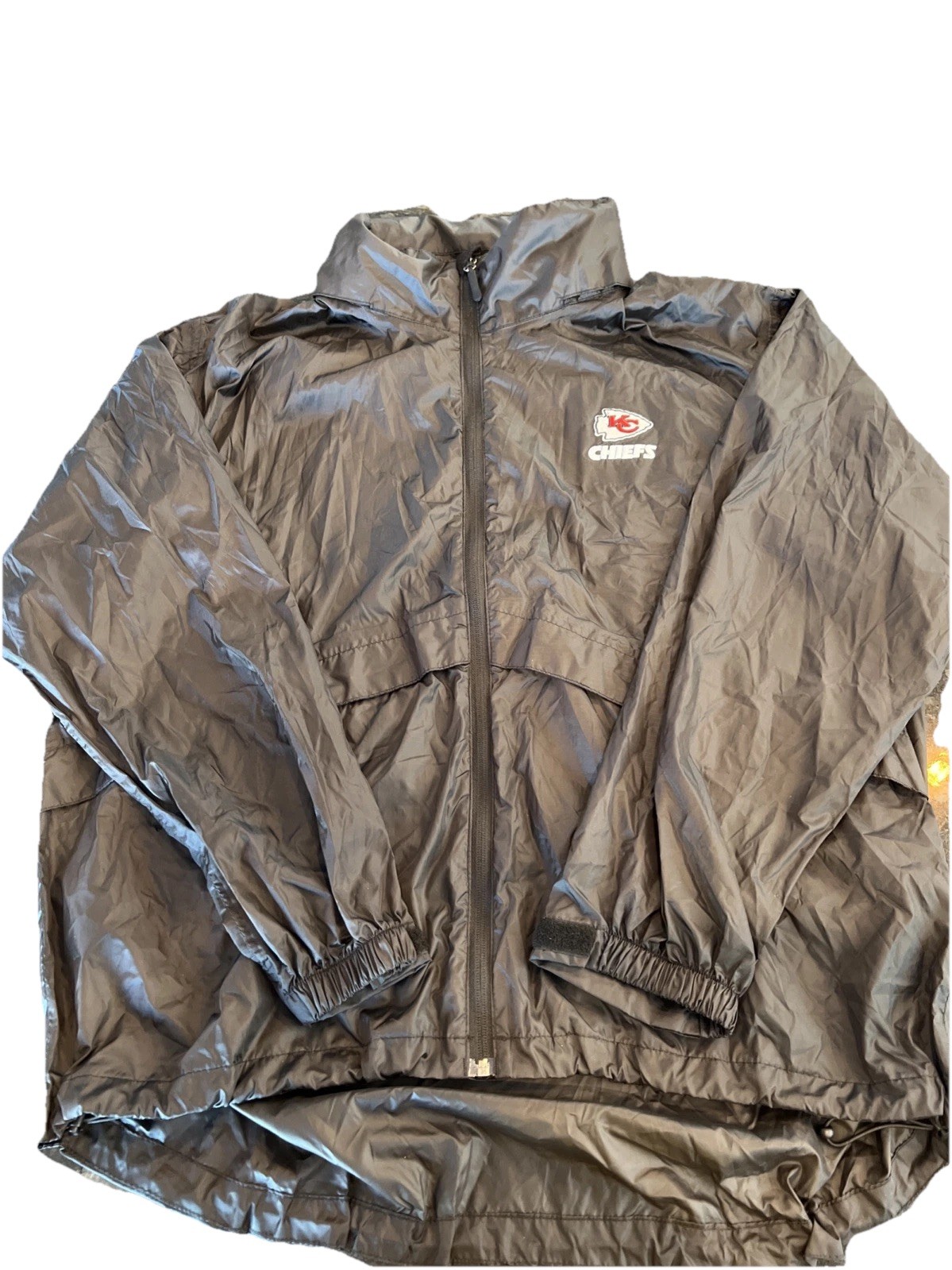 Please Read!! Kansas City Chiefs Jacket Black Size XL Dunbrooke Full Zip