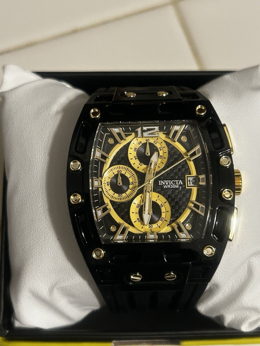 INVICTA インビクタ S1ラリー ゴールド×ブラック 70148 Invicta Men's S1 Rally Allogrip 42mm Black And Gold Watch | eBay