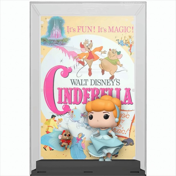 Pop Movie Poster - Disney 100 -Cinderella With Jaq Neu & Ovp-image