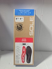 Sole Active Insoles Medium Orthotic Arch Support Footbed Men Size 5 Women 7