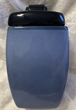 Home Trends Ceramic Canister Jar W/ Lid Kitchen Storage 10" Tall Vintage Blue