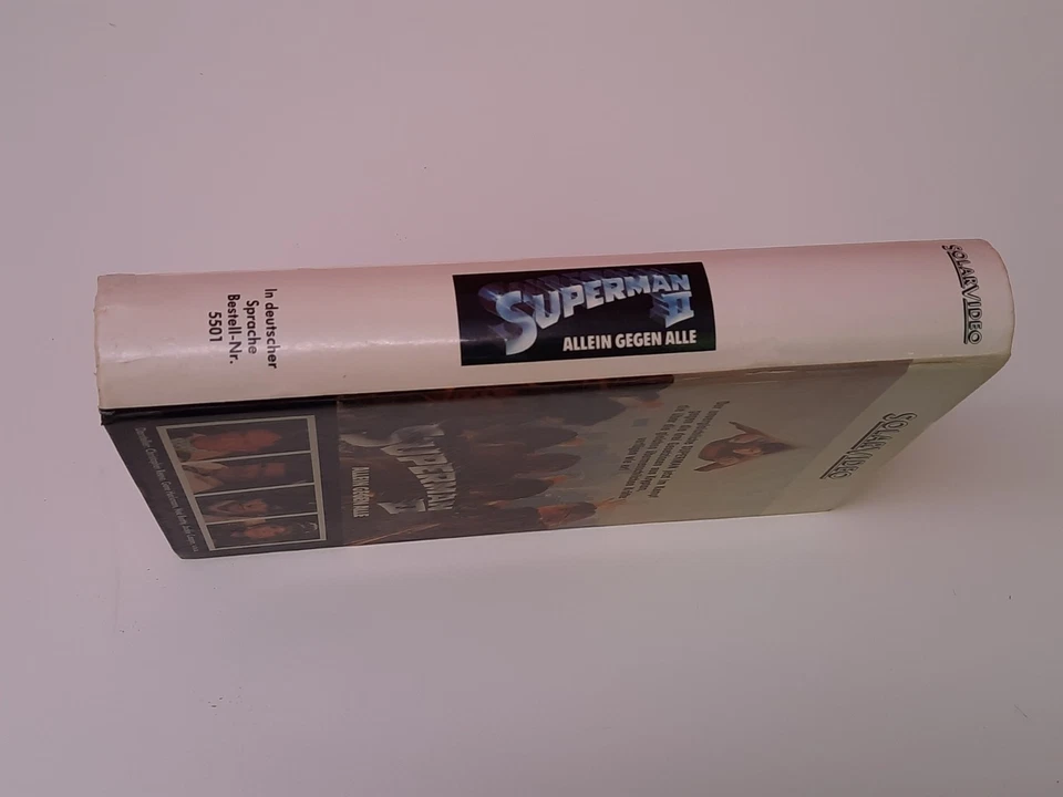Superman 2 II - Allein gegen alle 1980 Uncut VHS German PAL Solar Video Hartbox - Bild 3 von 4