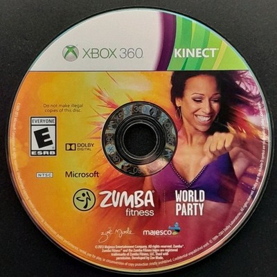 Zumba Fitness World Party - Xbox 360   Disc Only   Resurfaced/Tested