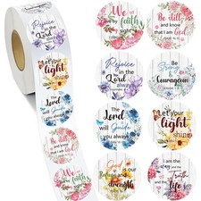 Bible Verses Roll Stickers Christian Religious Decal Inspirational Sticker