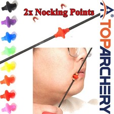 Silicone Archery String Kisser Button+Copper Clips Bow Shoot Hunting Accessories
