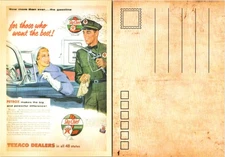 Postcard - Sky Chief Texaco Gasoline - Now more than ever - who wants the best!