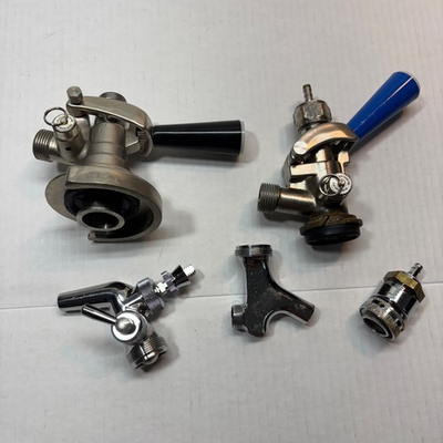 #ad Lot of Draft Keg Coupling Kegerator Nozzle Gauge Set. Beer Birch Beer $15.99