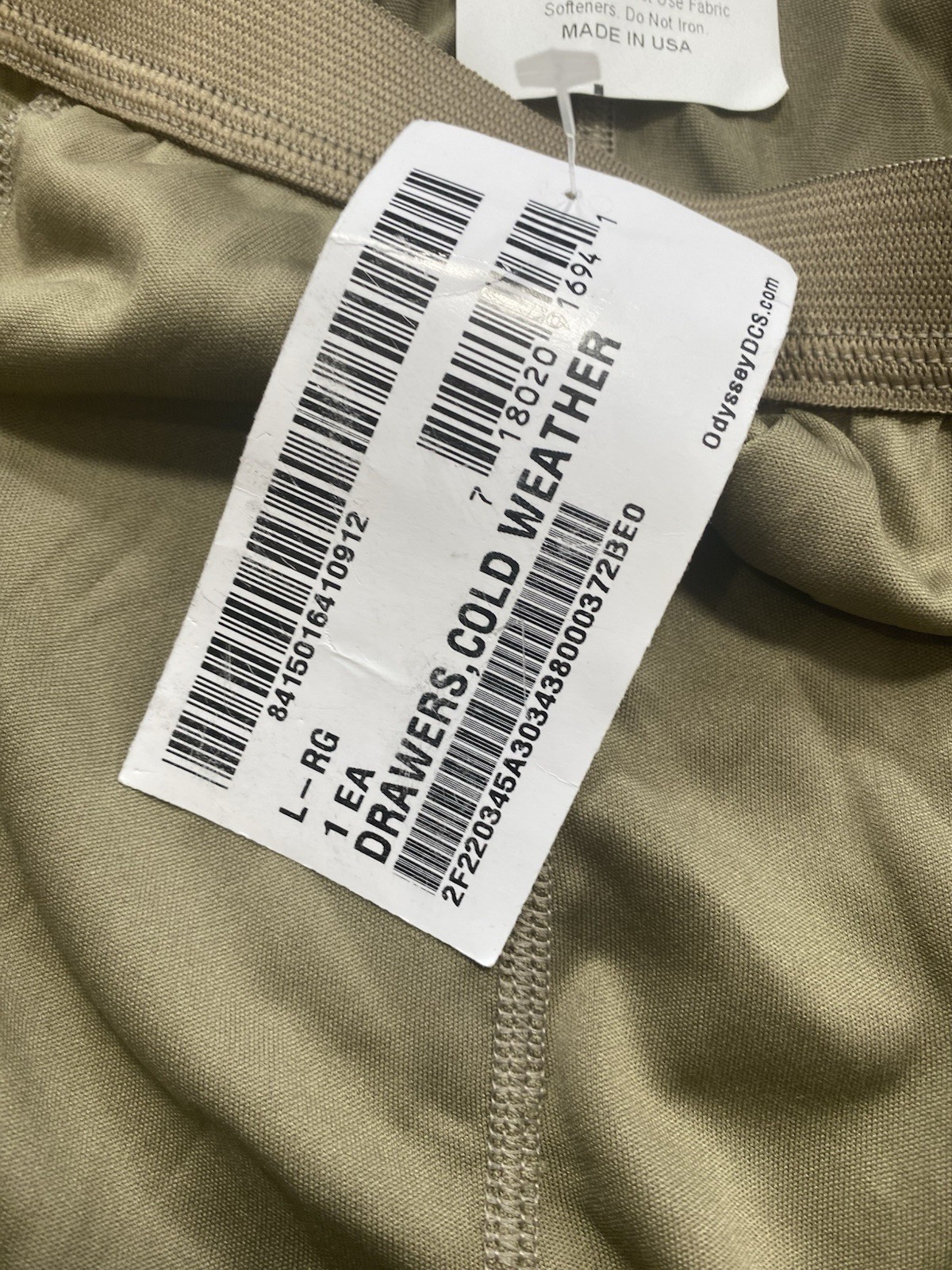 GEN III Cold Weather Light-Weight Drawers - ECWCS (Size: L-R)