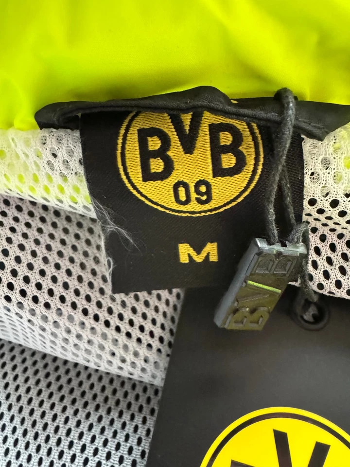 BVB Dortmund Retro Windbreaker Gr M L XL 2XL 3XL Jacke weiß CL Trikot 96/97 Stil - Bild 3 von 4