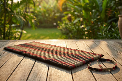 Thai Kapok Rollmatte 200x100x5 cm | Gästebett Yoga Massage Matte