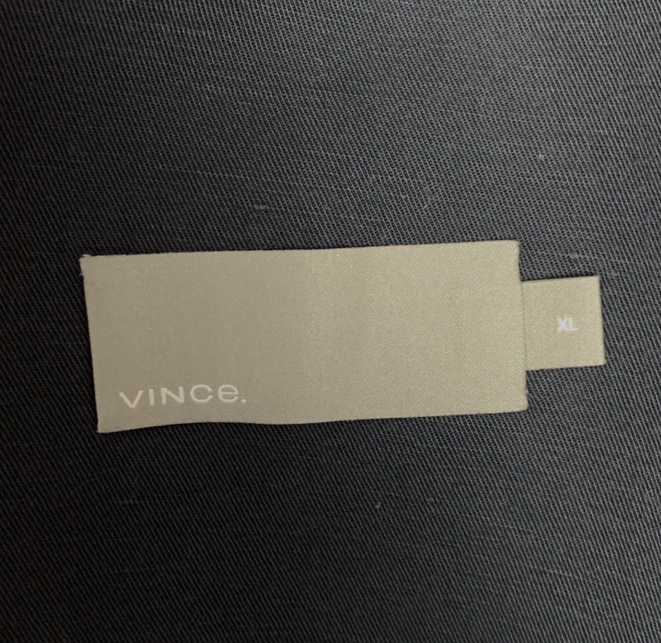 Vince Sport пальто куртка мужская XL темно-синий две пуговицы хлопок льняной неструктурированный блейзер - Изображение 3 из 4