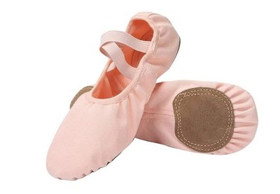 Dance Shoes for Girls Stretch Canvas Split Sole for Women-Ballet Pink-8.5M